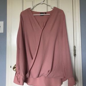 Soho soft shirt wrap blouse
